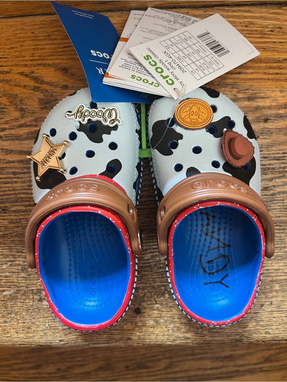 CROCS Kids Toy Story Woody Pixar New with Tags